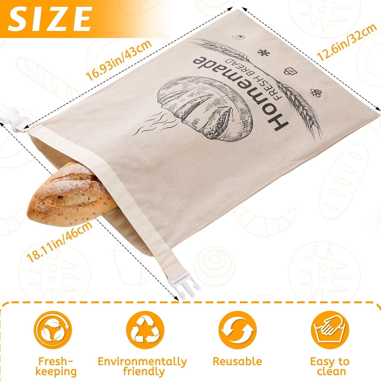 BeeLoafa Beeswax Bread Bag