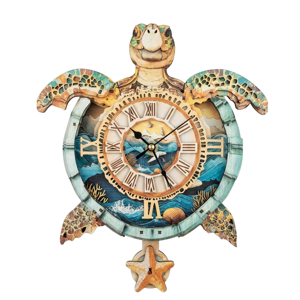 TurtTimex Sea Turtle Puzzle Clock