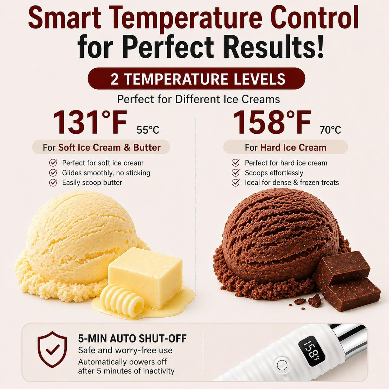 Scoperaz Heated Ice Cream Scoop