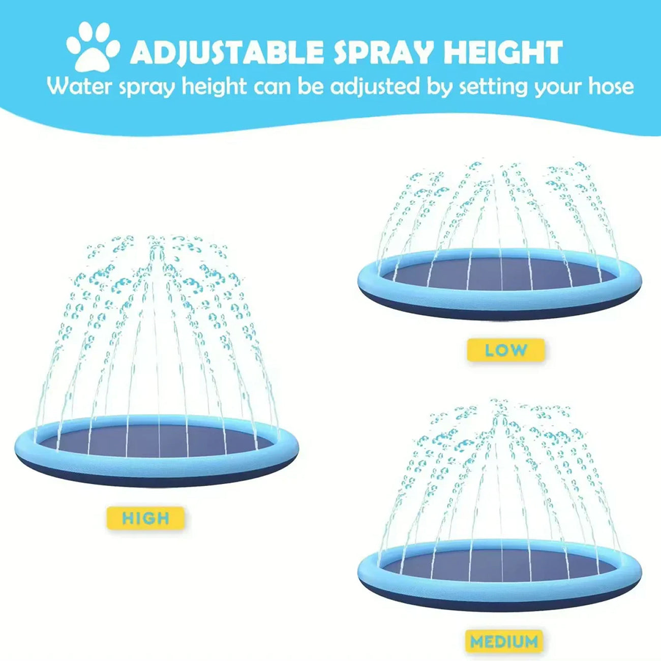 PawWavey Dog Splash Pad