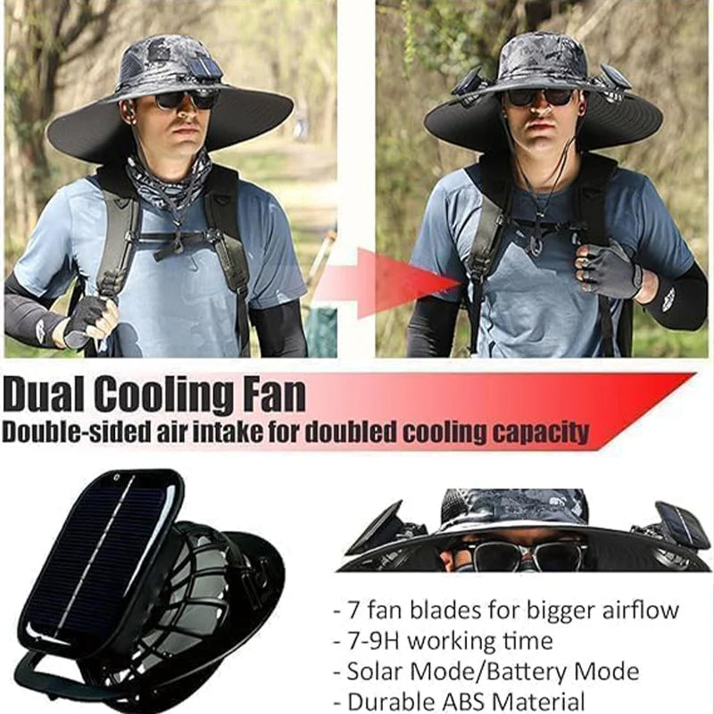 SolaFleky Solar Fan Hat
