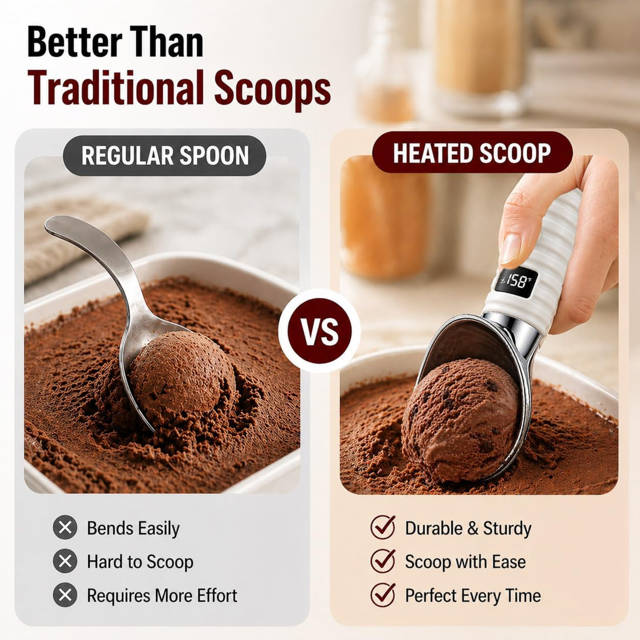 Scoperaz Heated Ice Cream Scoop