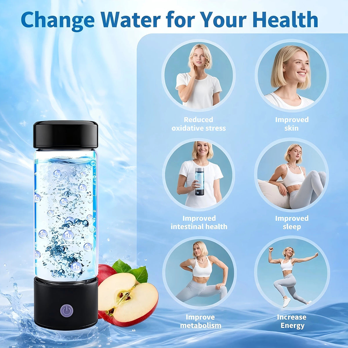 Hydrixfy Hydrogen Water Bottle Generator