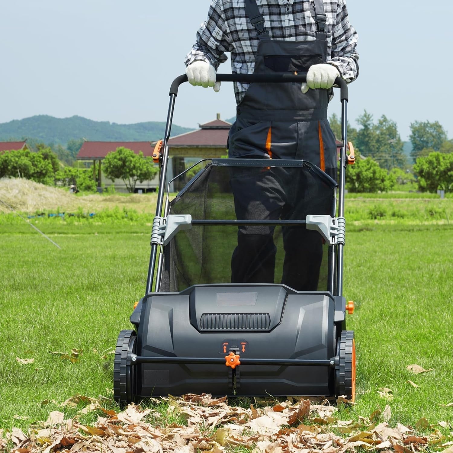 TurfoTidy Push Lawn Sweeper