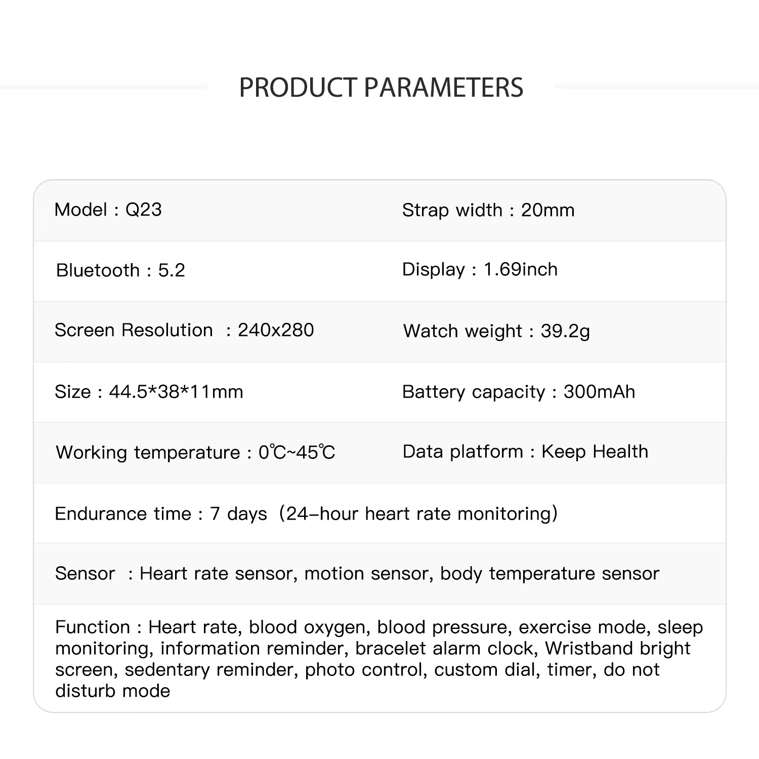 ActTreck Health Tracker Watch