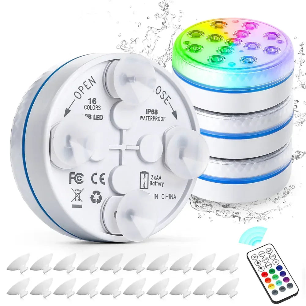[BUY 3 GET 1 FREE] AquaLoxt Submersible Pool Light