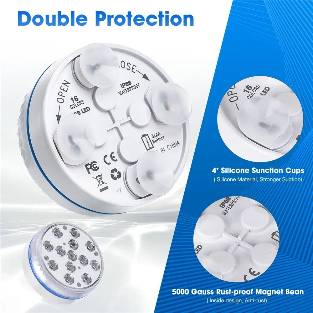 [BUY 3 GET 1 FREE] AquaLoxt Submersible Pool Light