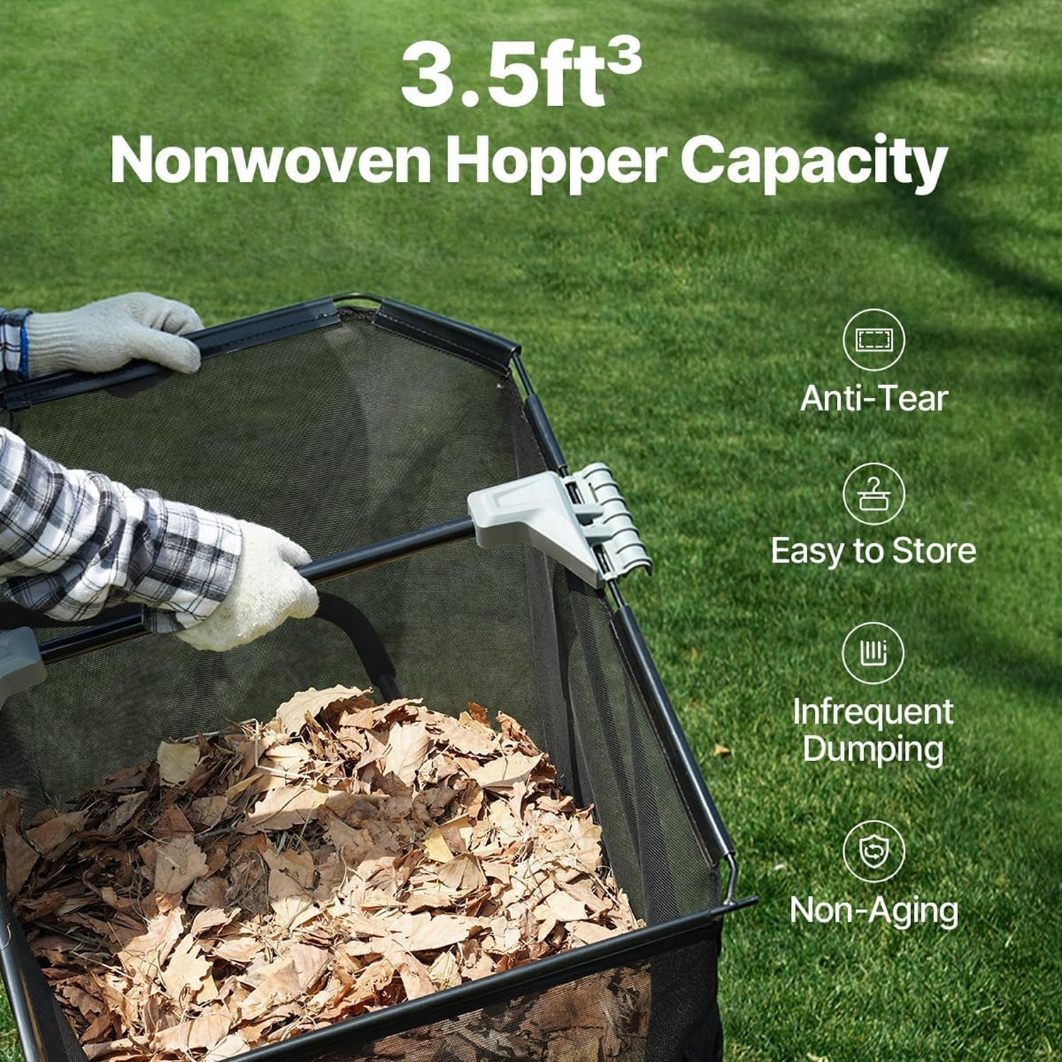 TurfoTidy Push Lawn Sweeper