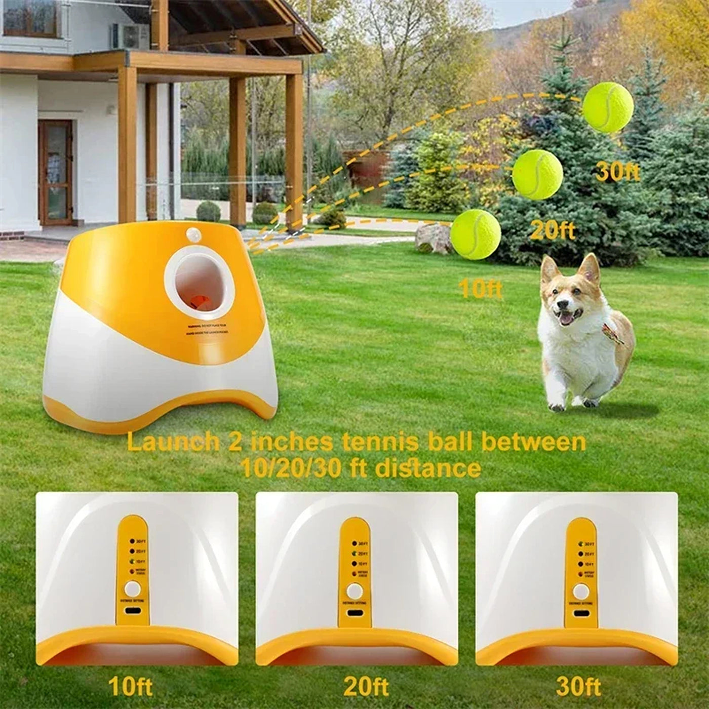 BalopRush Automatic Dog Ball Launcher