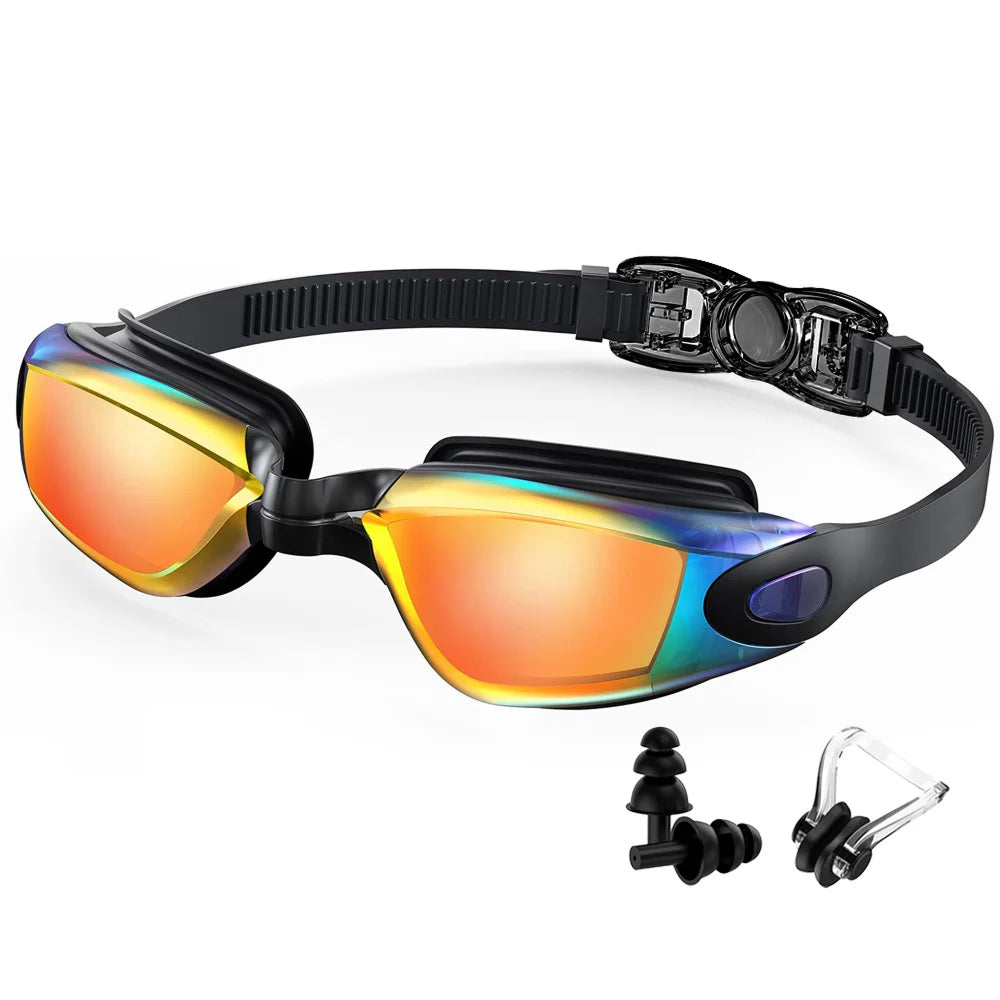 BlueGazix Swimming Goggles | UV Protection | Anti Fog Lens | 3D Silicone Seal