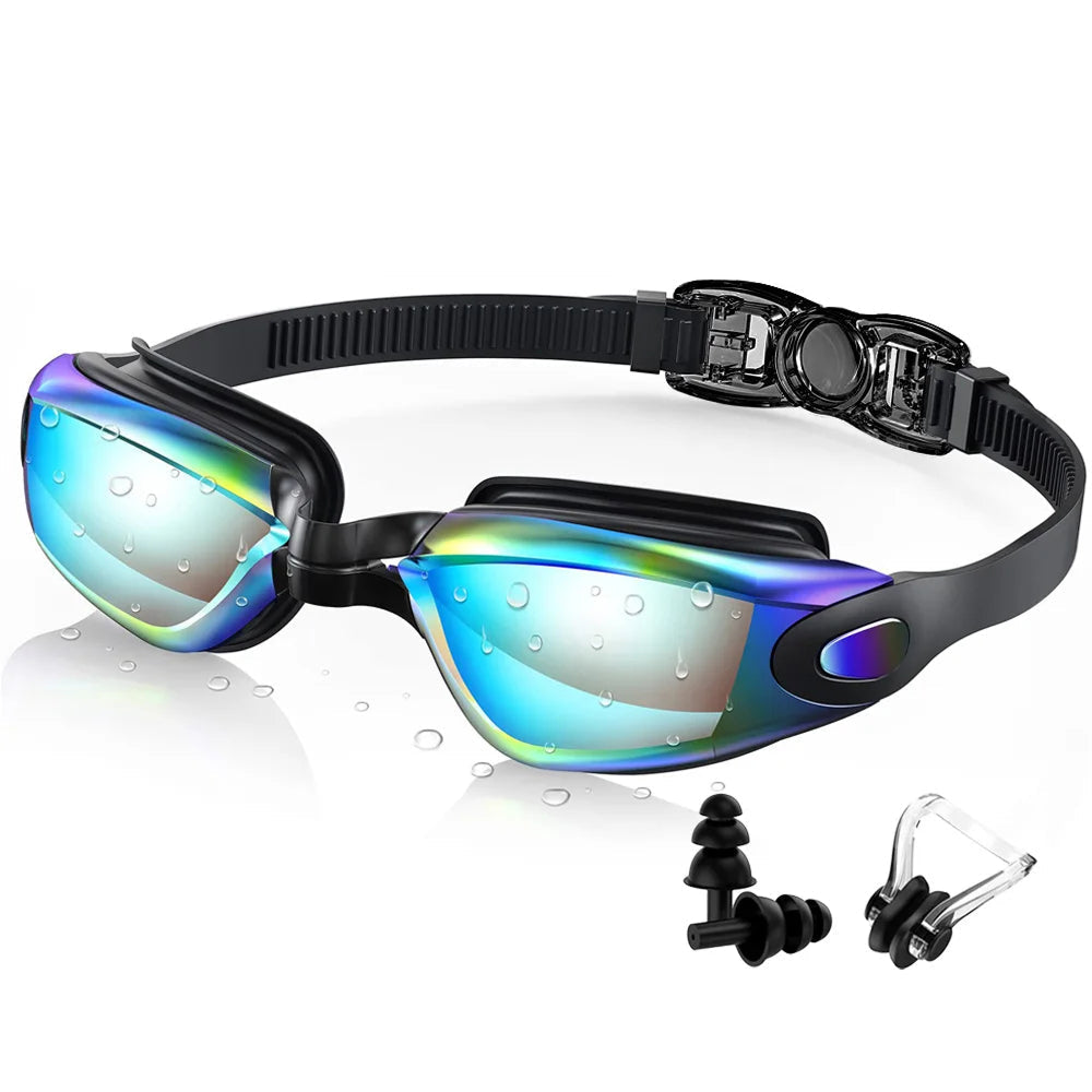 BlueGazix Swimming Goggles | UV Protection | Anti Fog Lens | 3D Silicone Seal