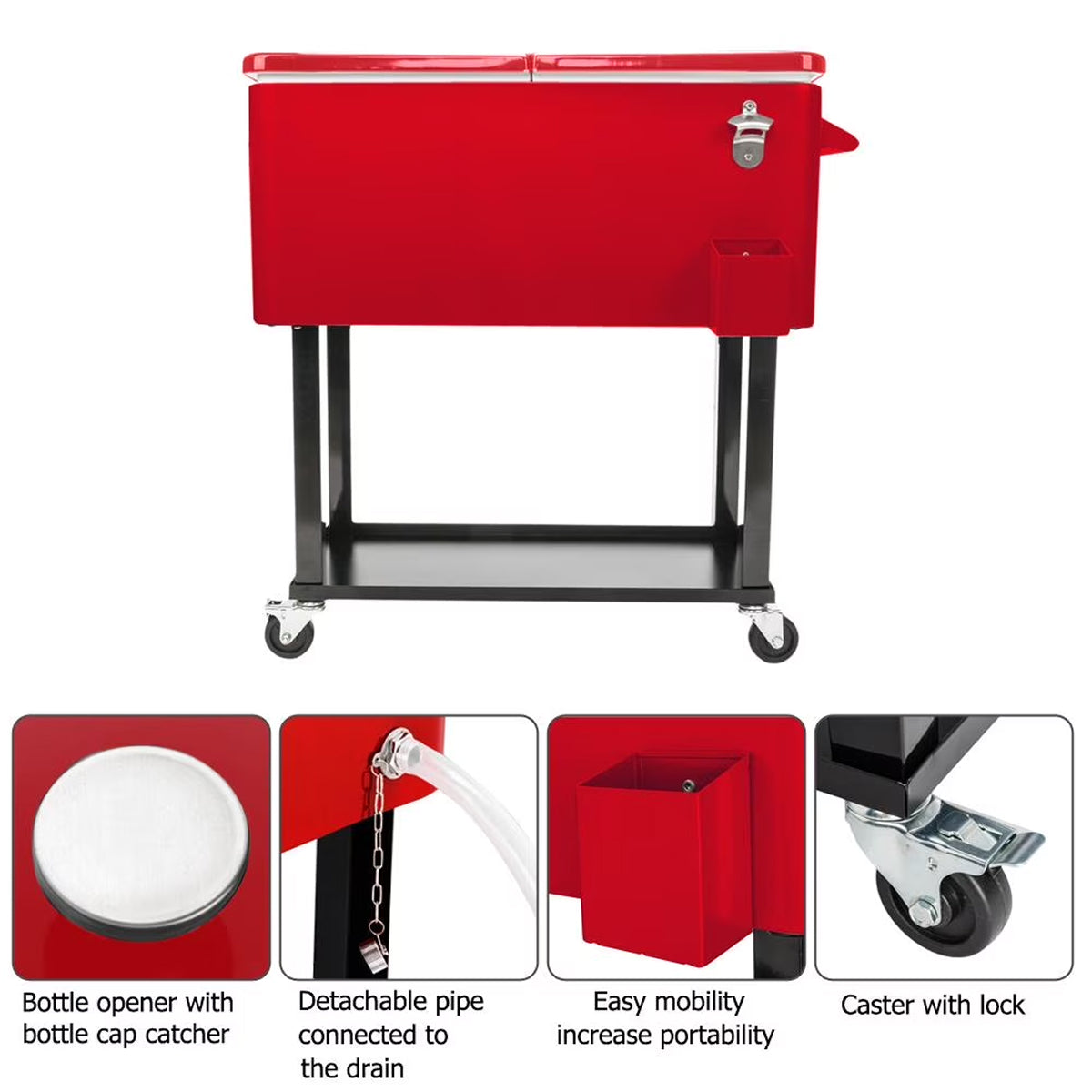 Chyliomex Rolling Patio Cooler