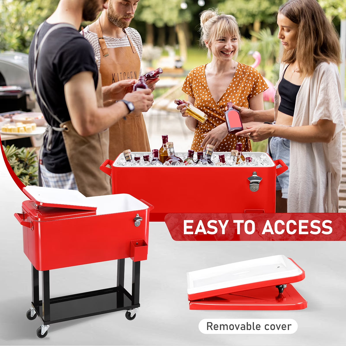 Chyliomex Rolling Patio Cooler