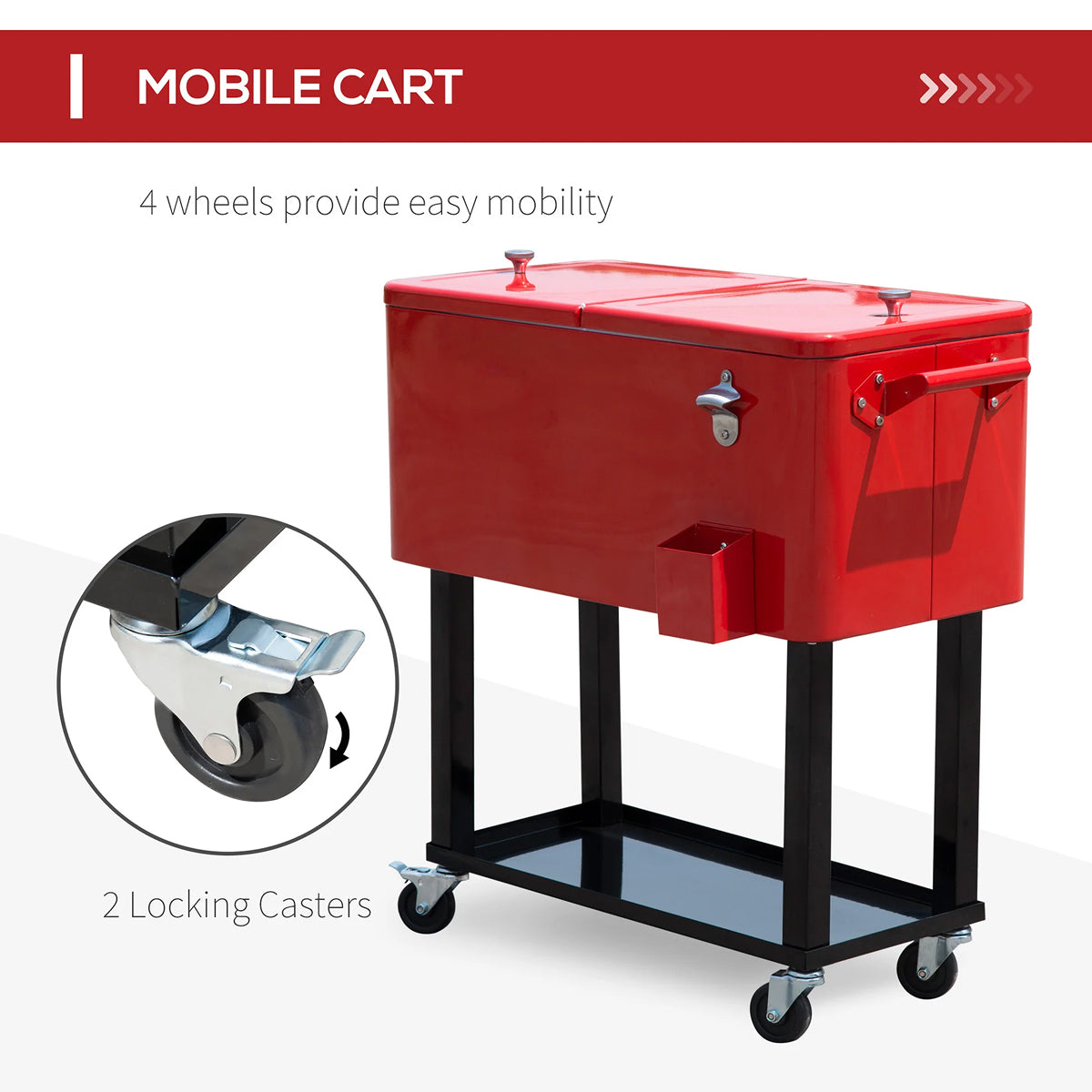 Chyliomex Rolling Patio Cooler