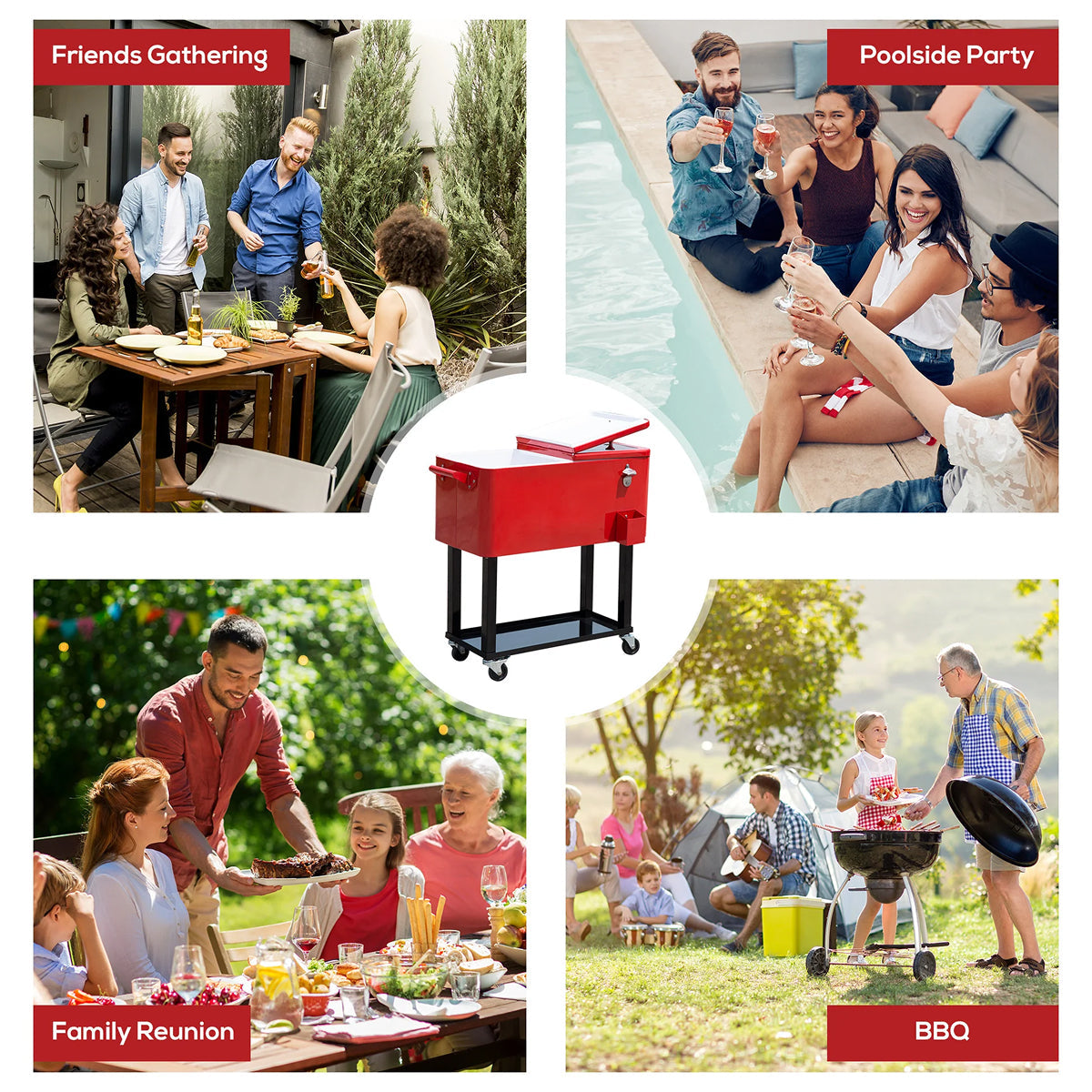 Chyliomex Rolling Patio Cooler