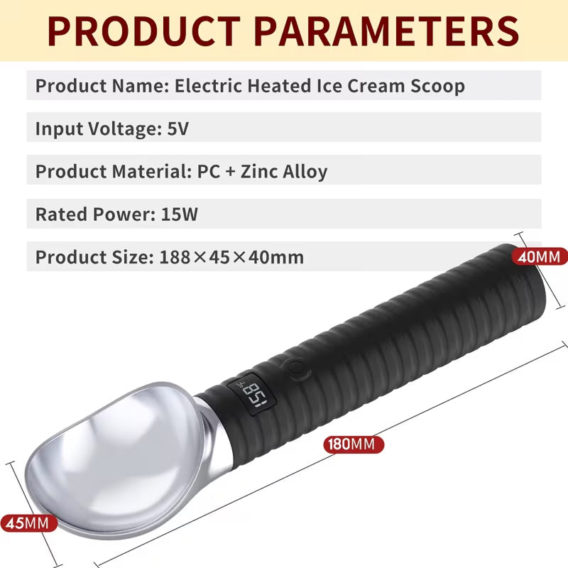 Scoperaz Heated Ice Cream Scoop