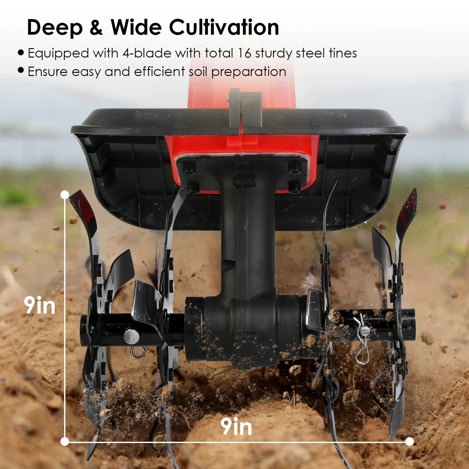 Digrootix Battery Powered Tiller