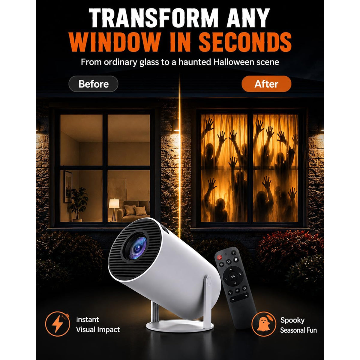 SpookPixy Halloween Window Projector