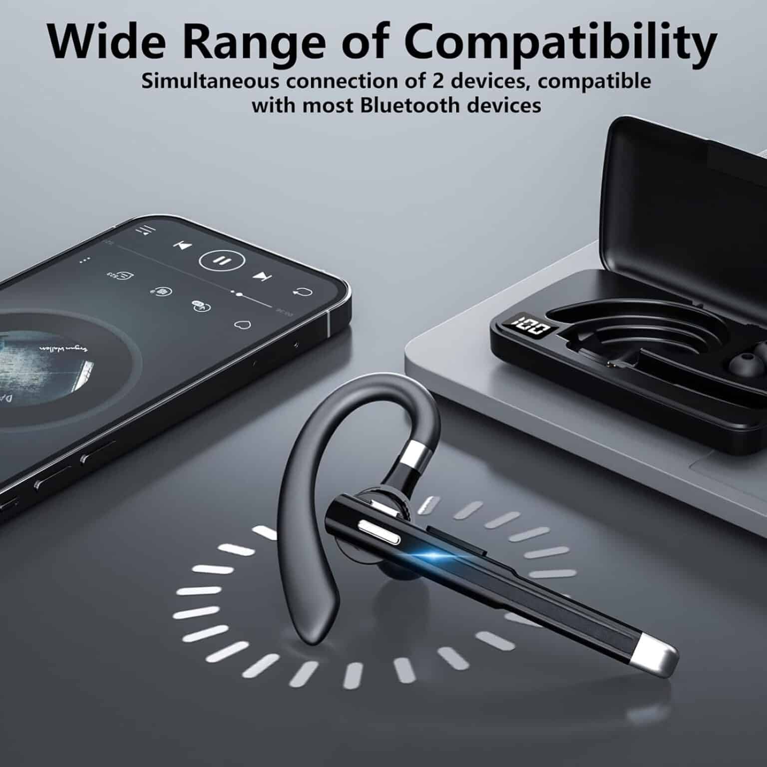 EzyTalux CVC8.0 Noise Cancelling Bluetooth 5.2 Headset