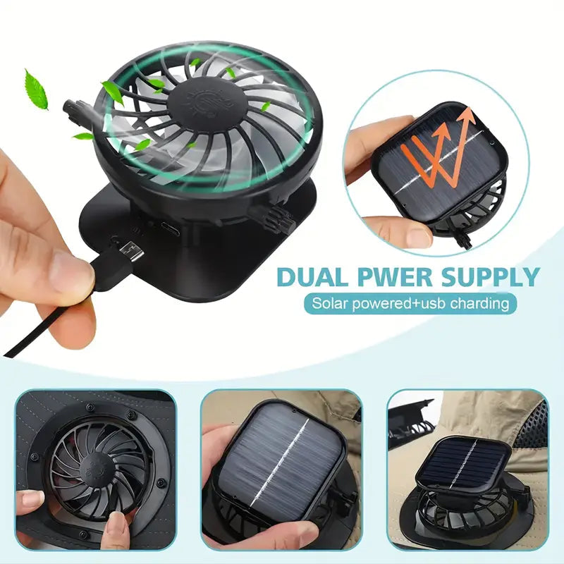 SolaFleky Solar Fan Hat