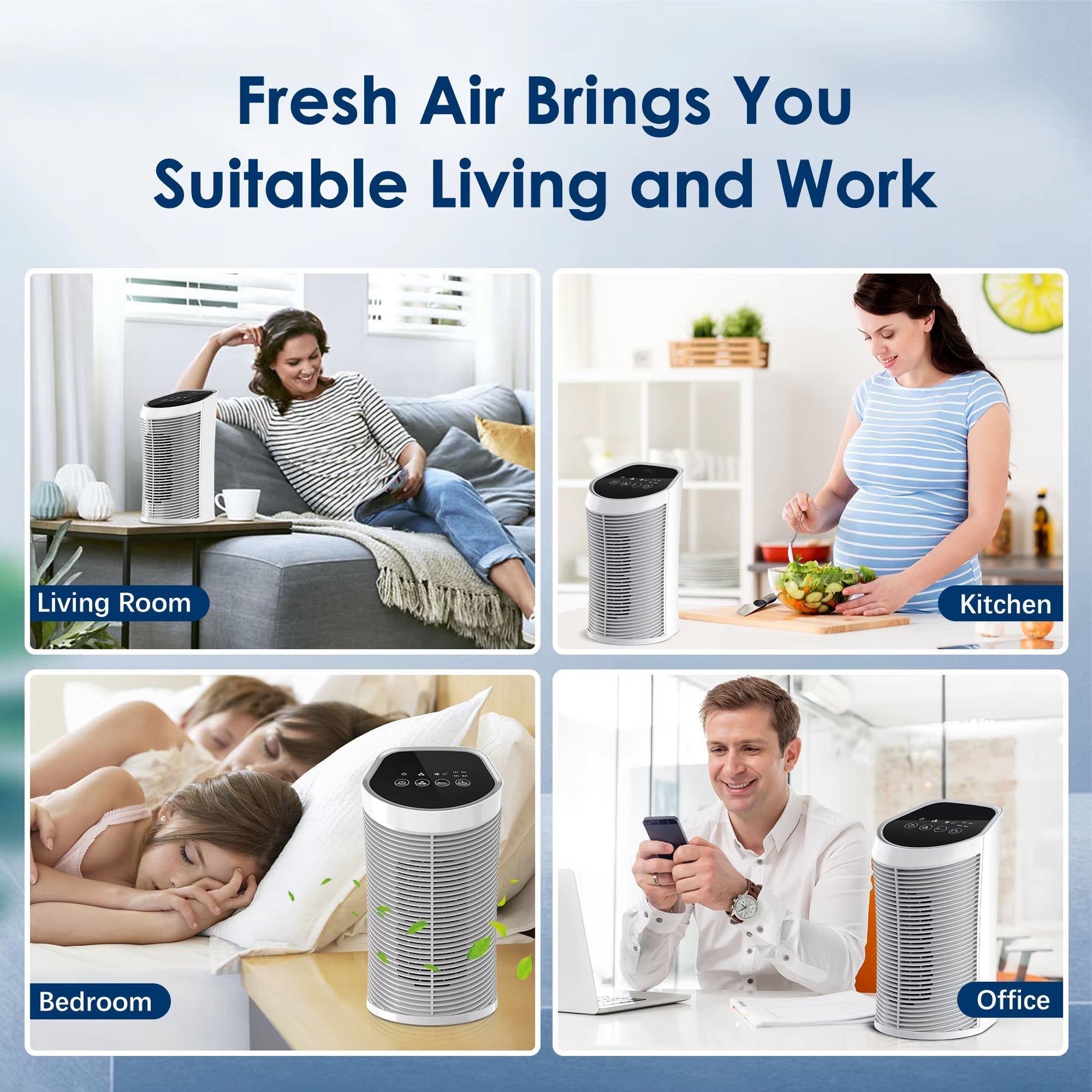 PurixFlow HEPA Air Purifier For Wildfire Smoke