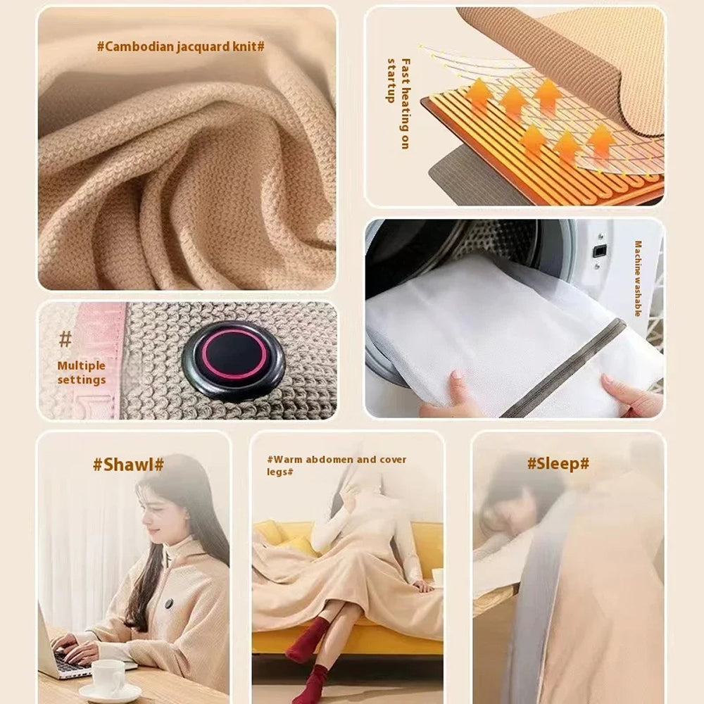 HeatHugy Wearable Heated Blanket