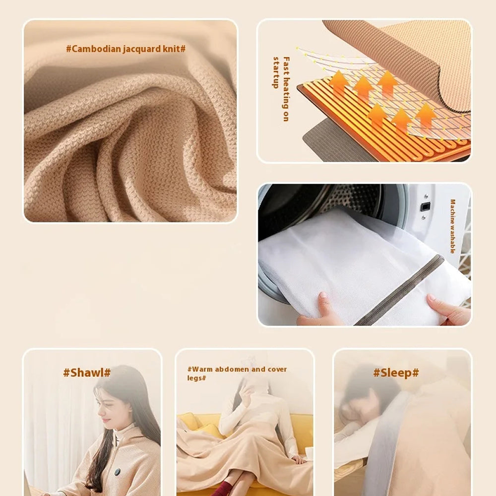 HeatHugy Wearable Heated Blanket