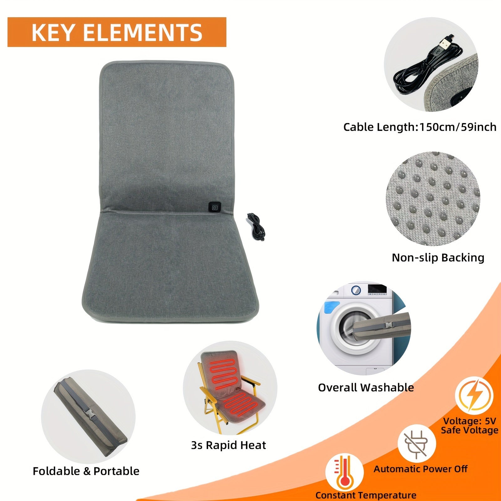 HeatySit Heated Seat Cushion