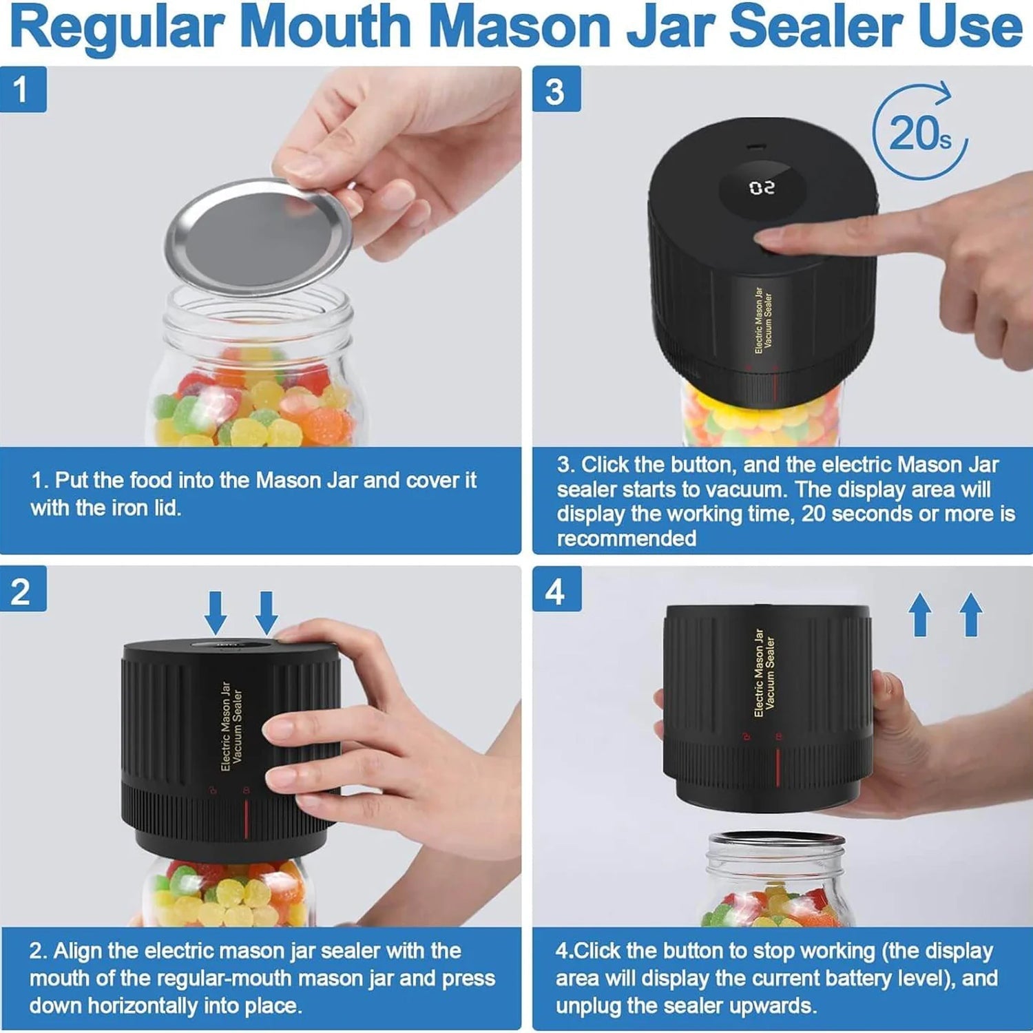 JarVacier Mason Jar Sealer