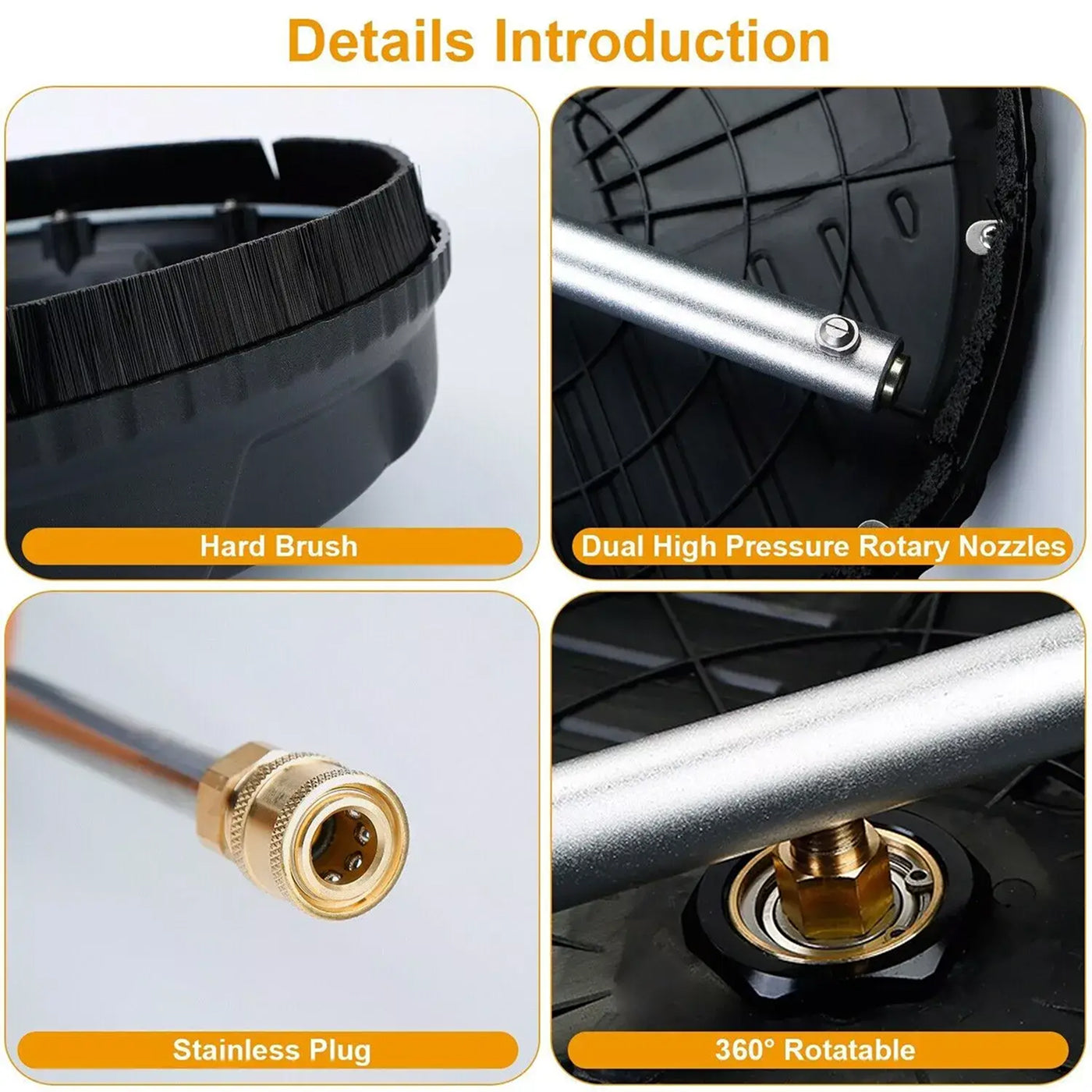 JetiScrub Pressure Washer Surface Cleaner