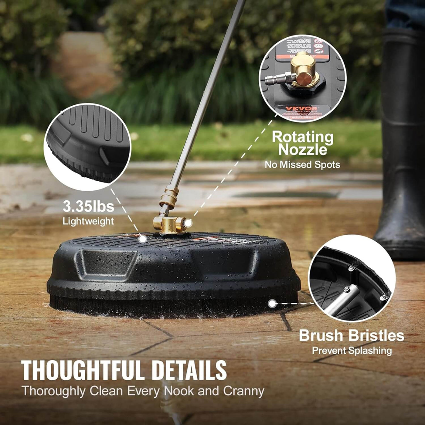 JetiScrub Pressure Washer Surface Cleaner
