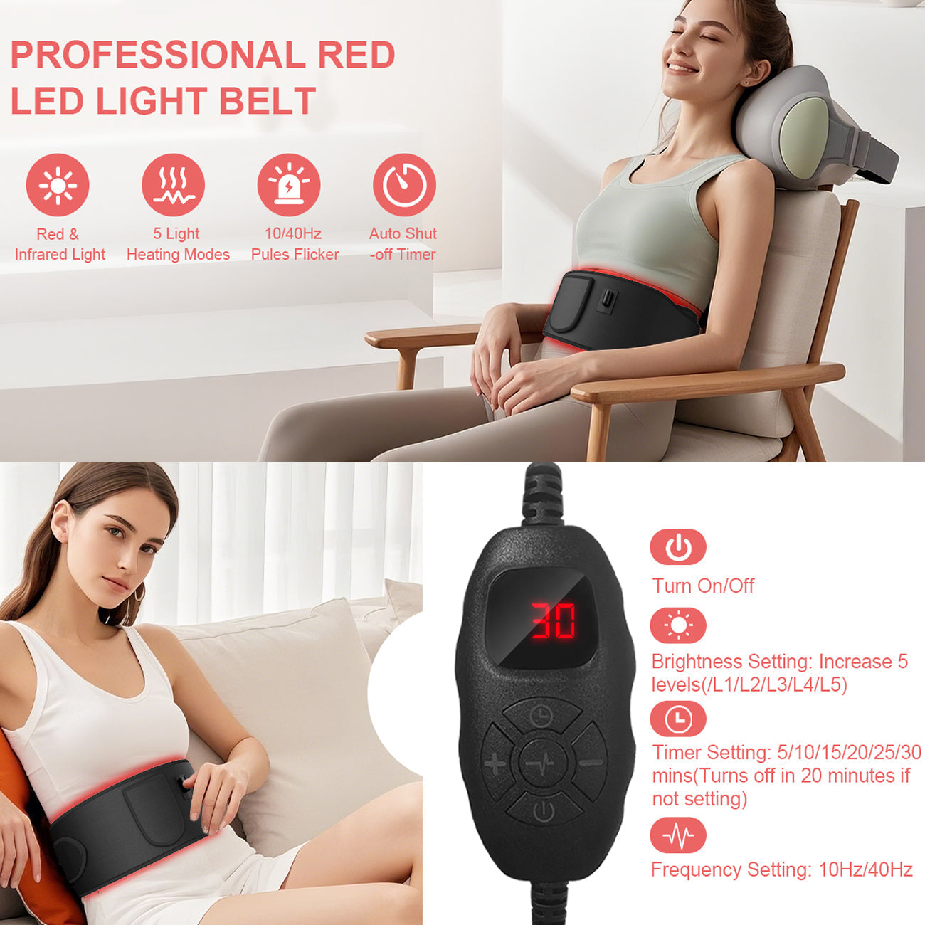 Lumeltiz Red Light Therapy Belt For Weight Loss