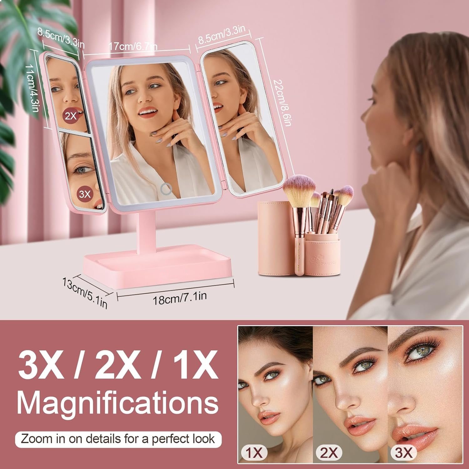 Lumewra Lighted Makeup Mirror