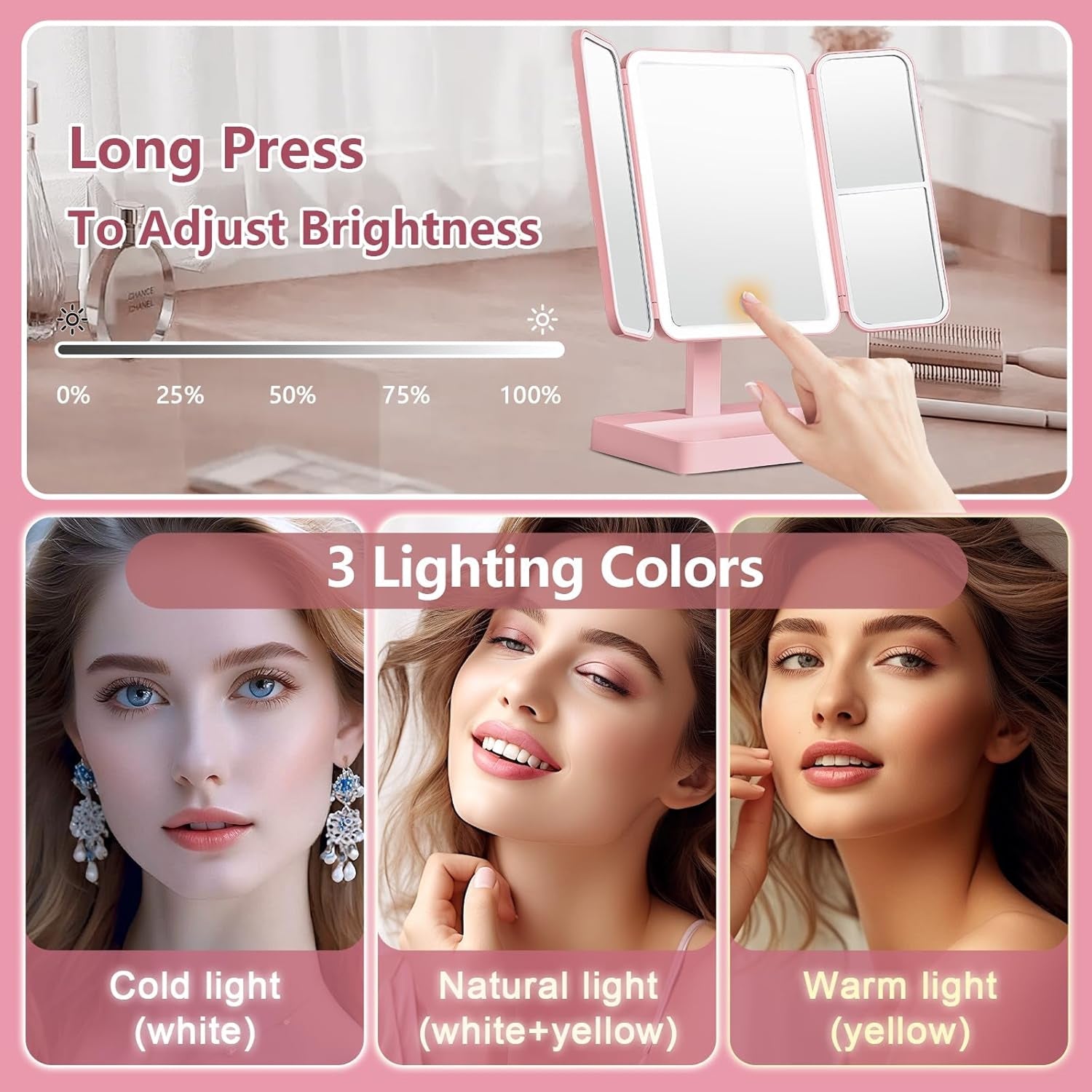 Lumewra Lighted Makeup Mirror
