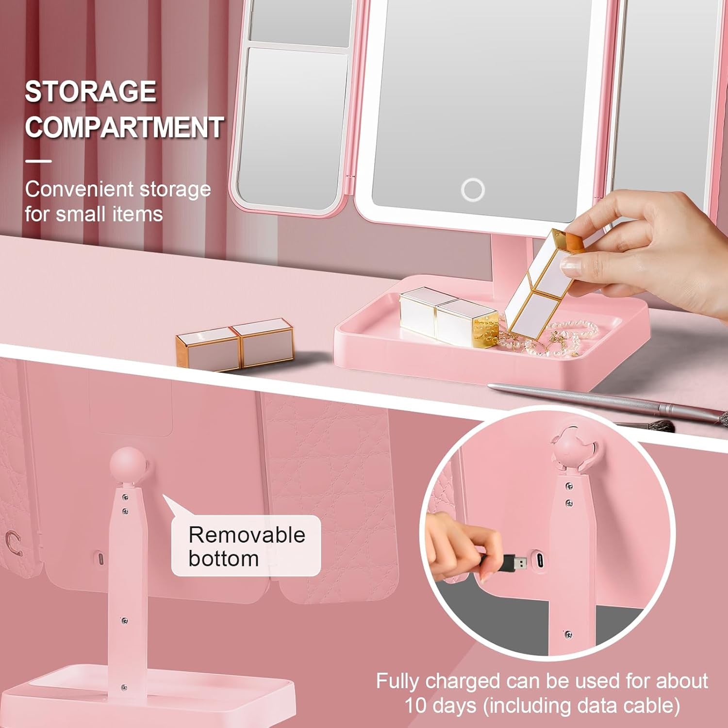 Lumewra Lighted Makeup Mirror