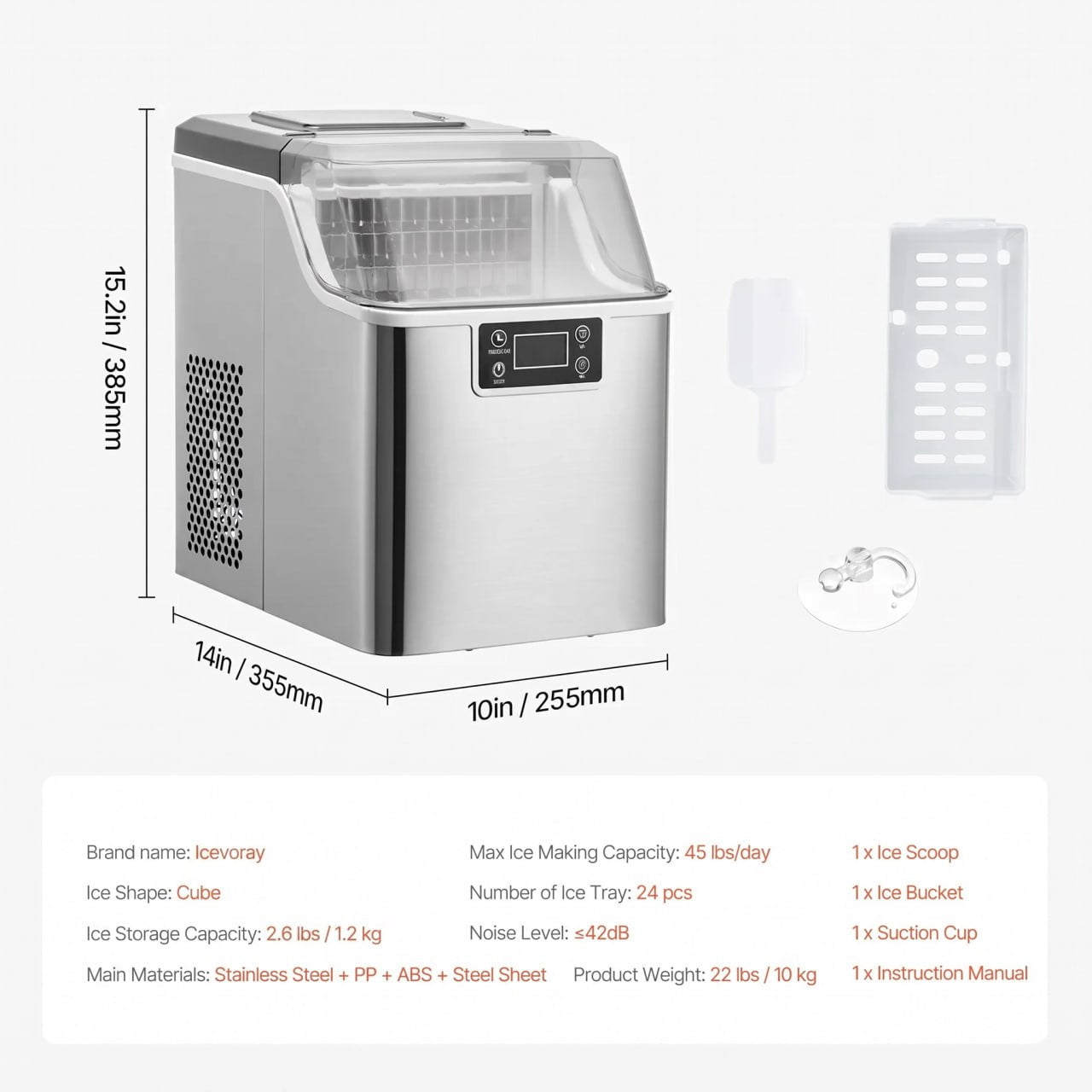 Icevoray Countertop Ice Maker