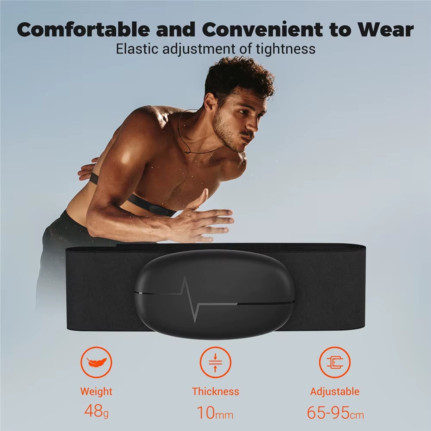 Pulseonch Chest Strap Heart Rate Monitor