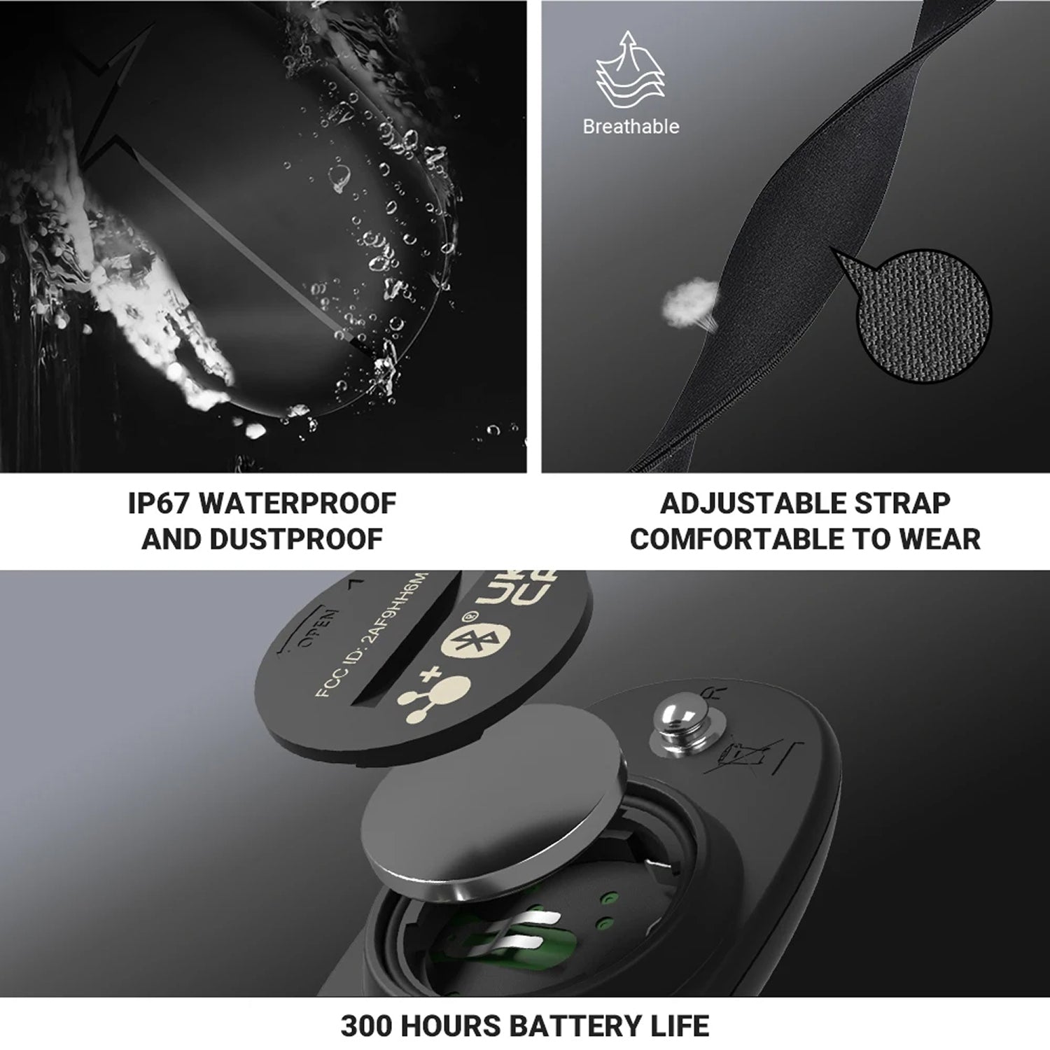 Pulseonch Chest Strap Heart Rate Monitor