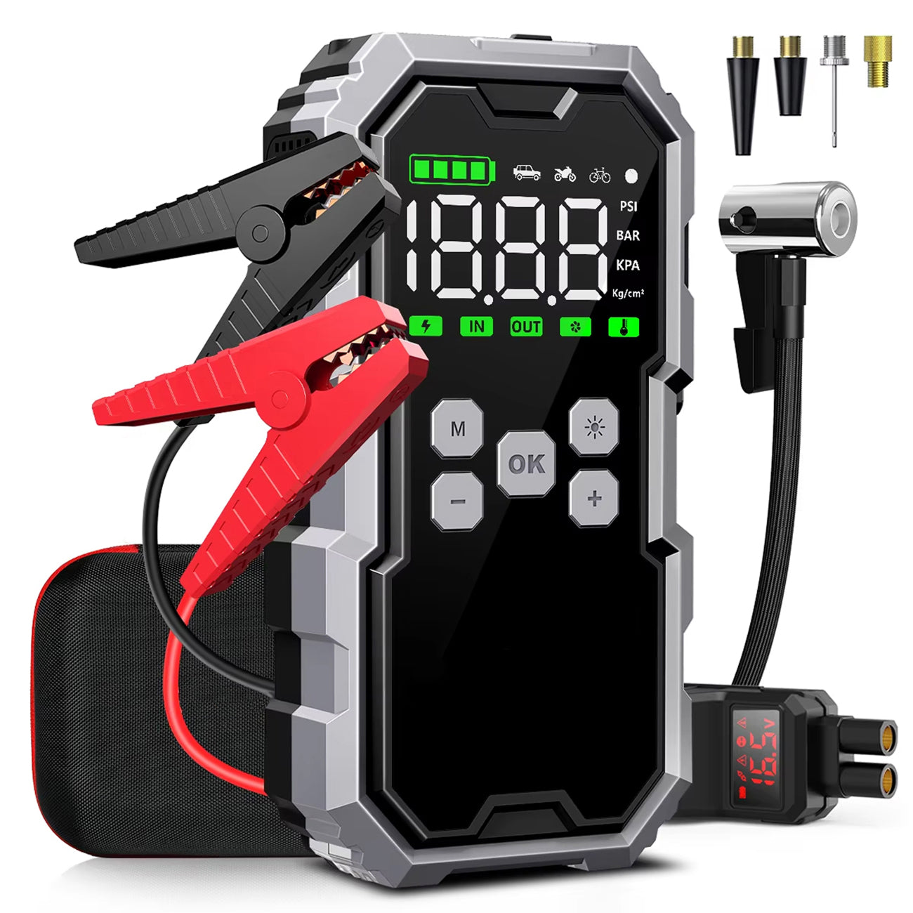PumAirex Portable Car Jump Starter With Air Compressor