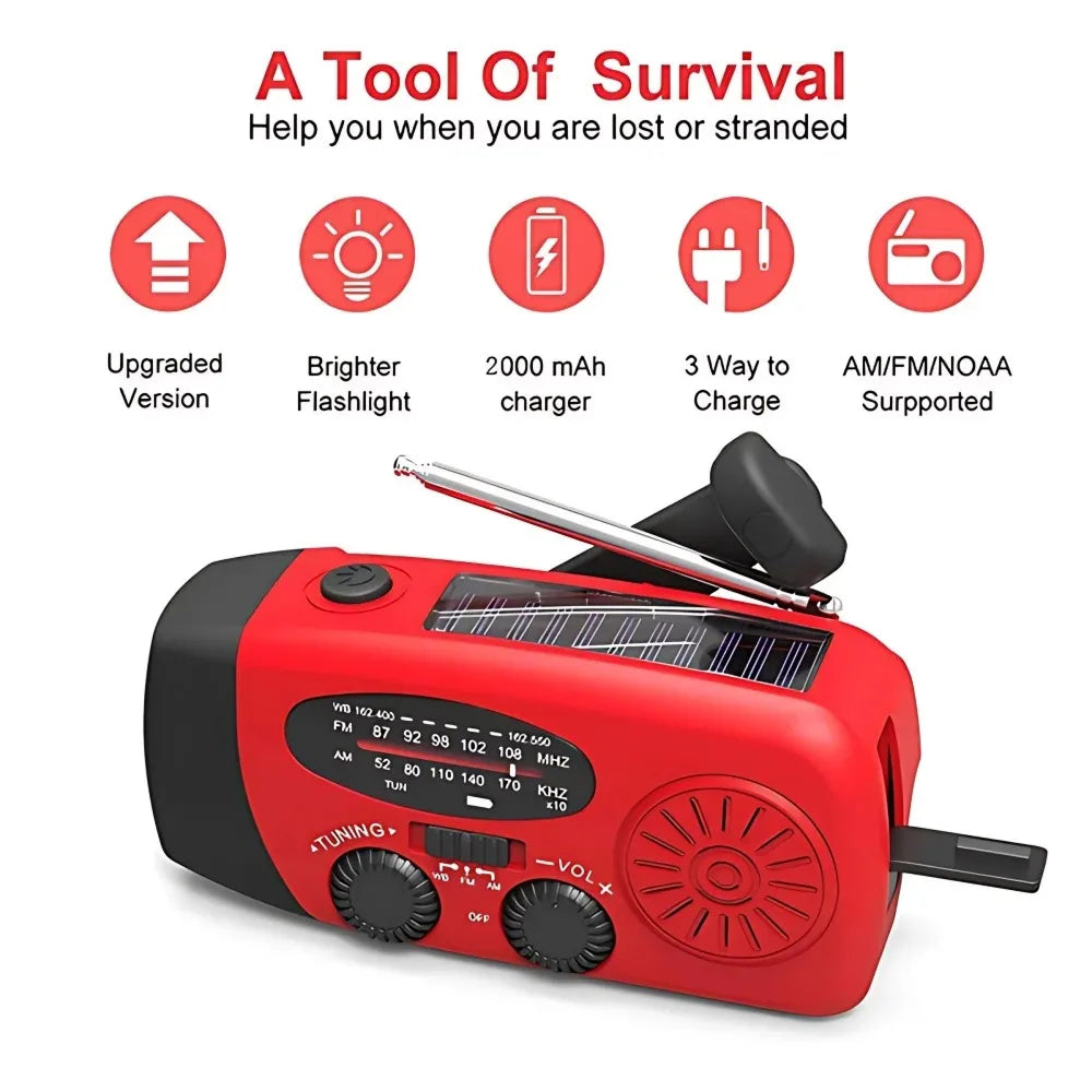 Radievox Solar Hand Crank Radio