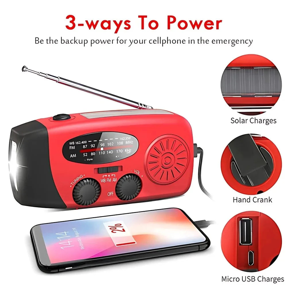 Radievox Solar Hand Crank Radio