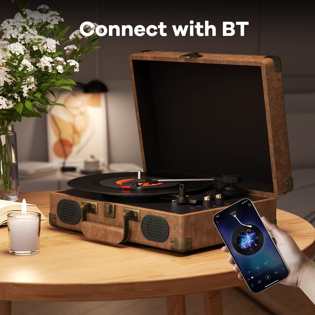 RetroNoxt Vinyl Record Player