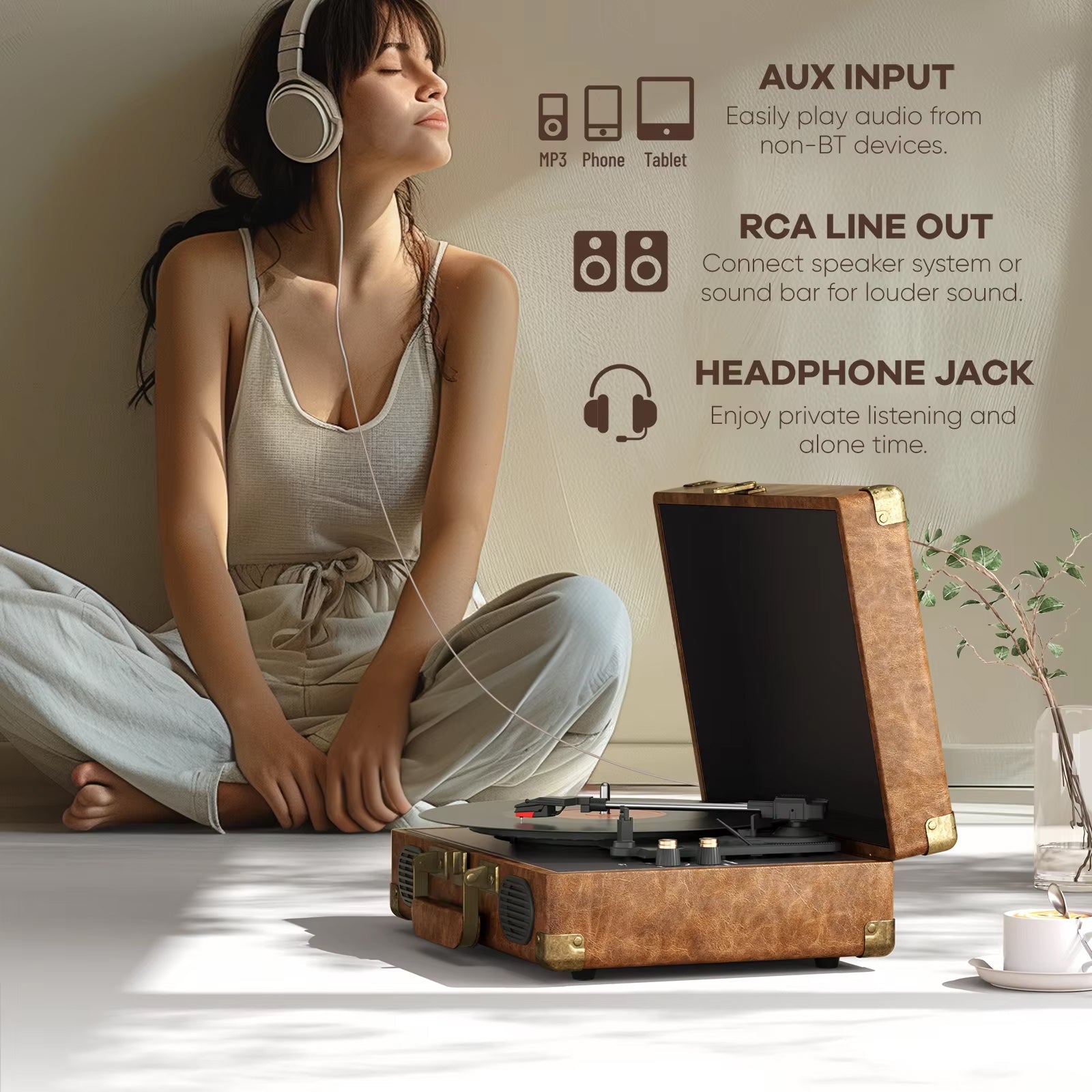 RetroNoxt Vinyl Record Player