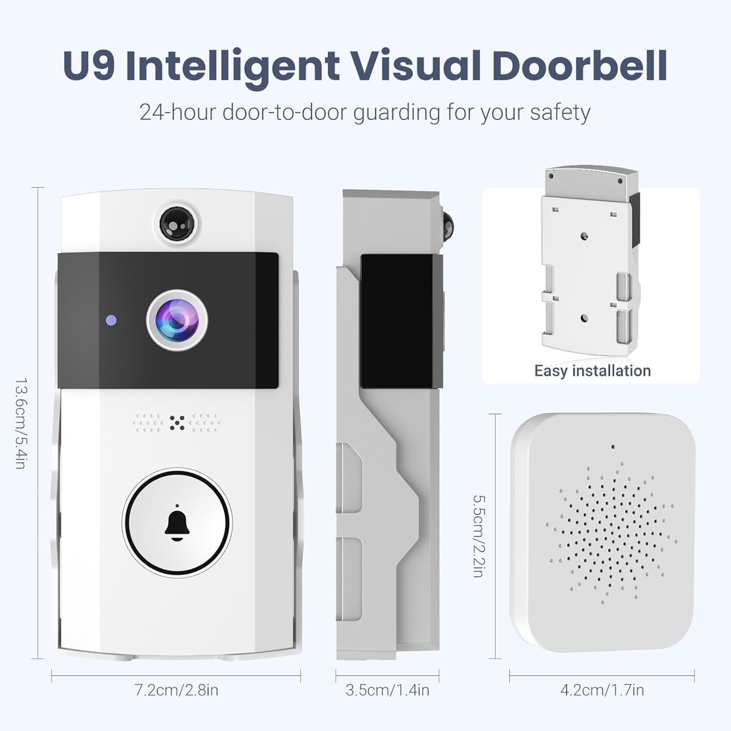 Ringixdo No Subscription Doorbell Camera