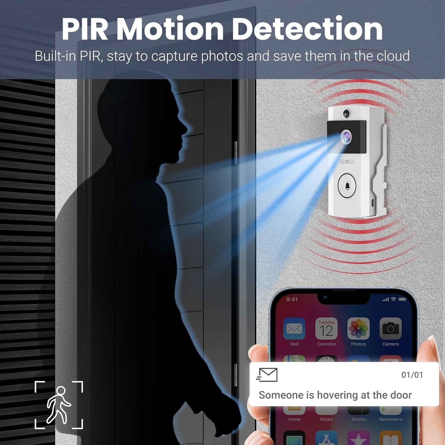 Ringixdo No Subscription Doorbell Camera