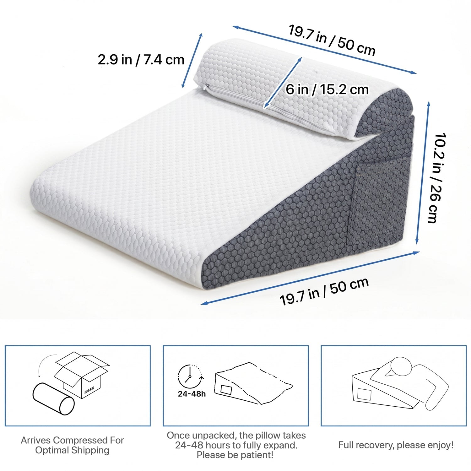 Somnoxy Wedge Pillow For Acid Reflux