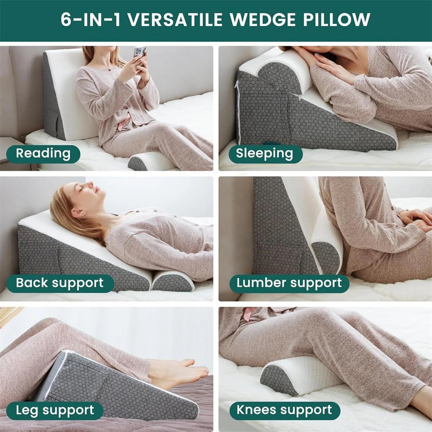 Somnoxy Wedge Pillow For Acid Reflux