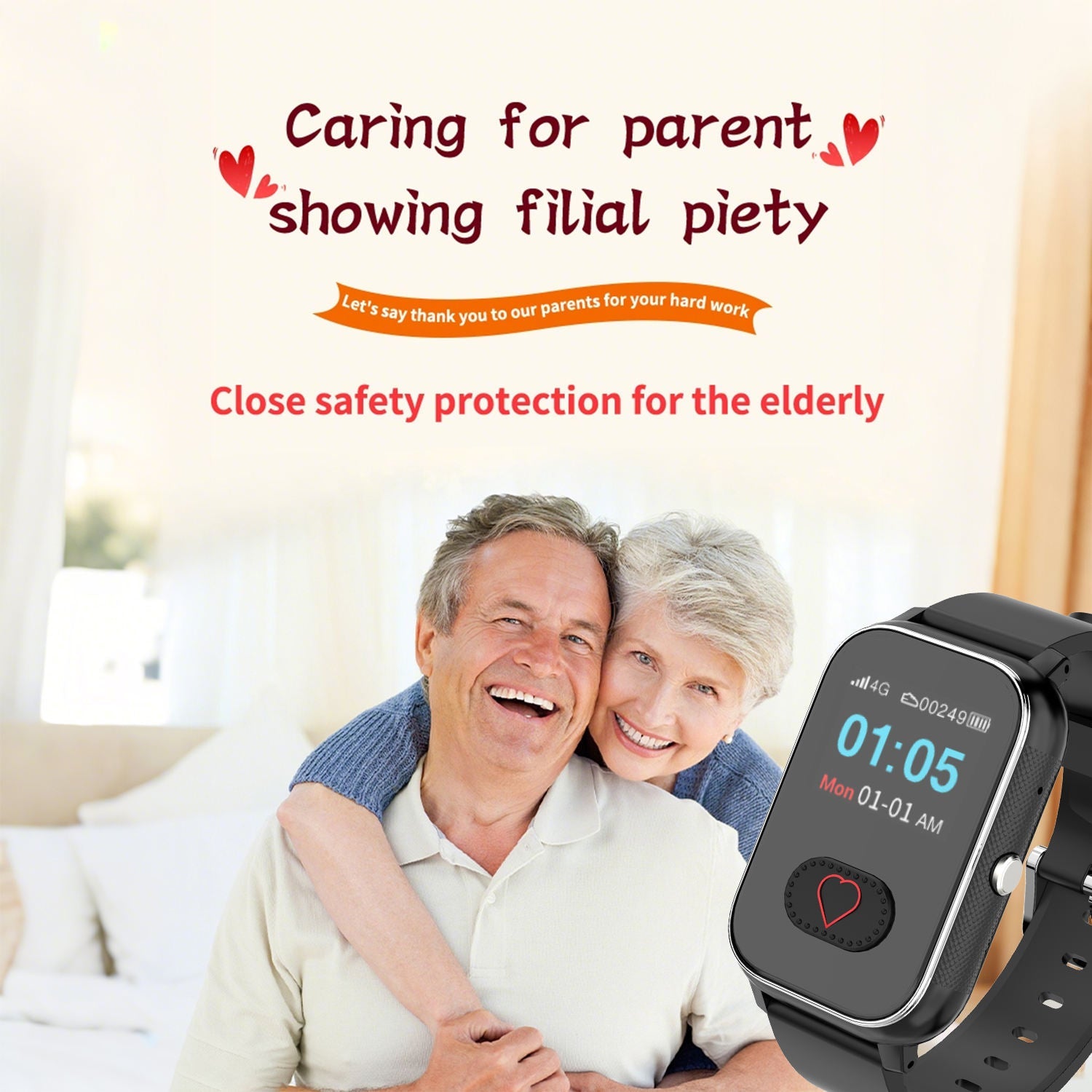 StayUpmer Smartwatch With Fall Detection