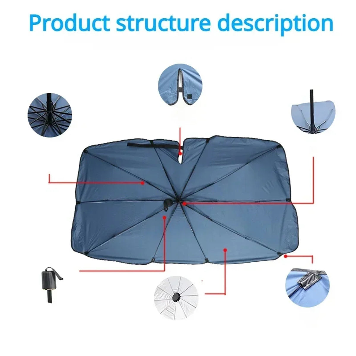 SunDefix Windshield Sun Shade For Truck