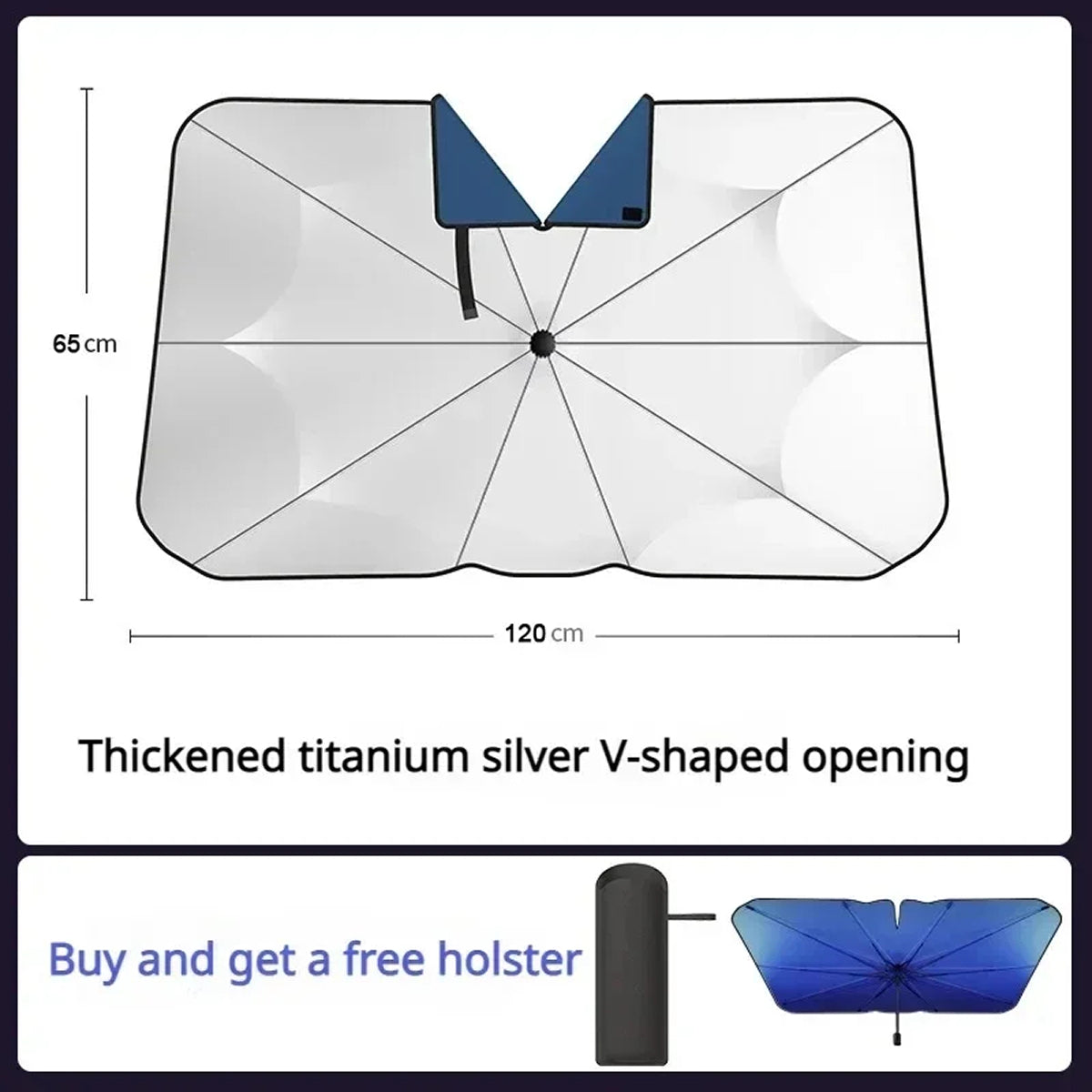 SunDefix Windshield Sun Shade For Truck